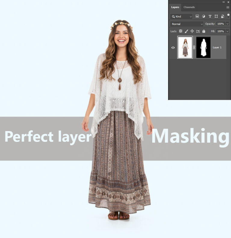 Layer masking service for precise image editing” “Professional photo editing using layer masking technique” “Layer masking for background adjustment in product photos” “High-quality layer masking for fashion and e-commerce images” “Photoshop layer masking service for complex image details”